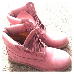 pink timbs